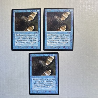 MTG Arabian Nights Set of 3 Dandan Near Mint to LP 1993