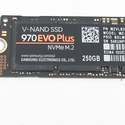 Samsung 970 EVO Plus 250GB NVMe M.2 SSD MZ-V7S250 – Fully tested