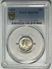 1924 MERCURY DIME  PCGS MS 65 FB