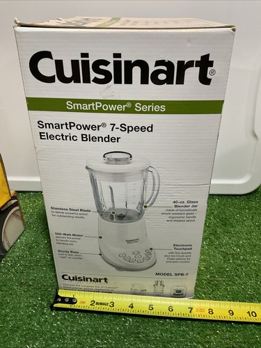 New Cuisinart SPB-7 White Electric Blender 500W 40Oz Glass Jar 7-Speed Rare NIB - Picture 7 of 13