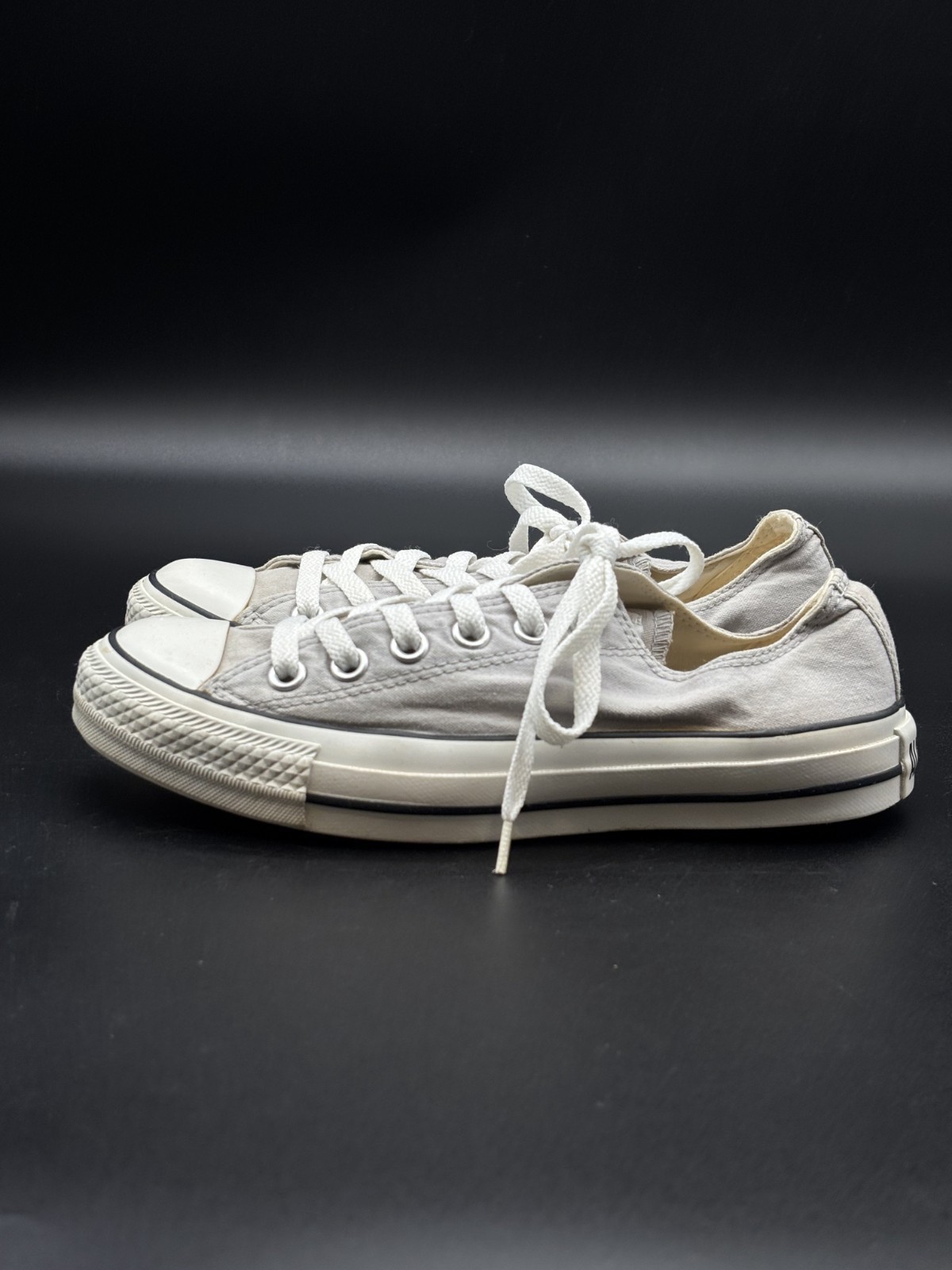 CONVERSE Shoes Men's UK 4.5 Sneakers Lace-Up Grey Unisex Casual thumbnail 5