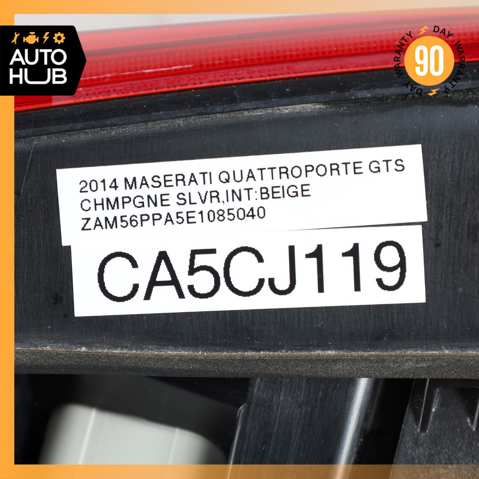 14-20 Maserati Quattroporte GTS M156 Right Side Inner Tail Light Lamp OEM 56k