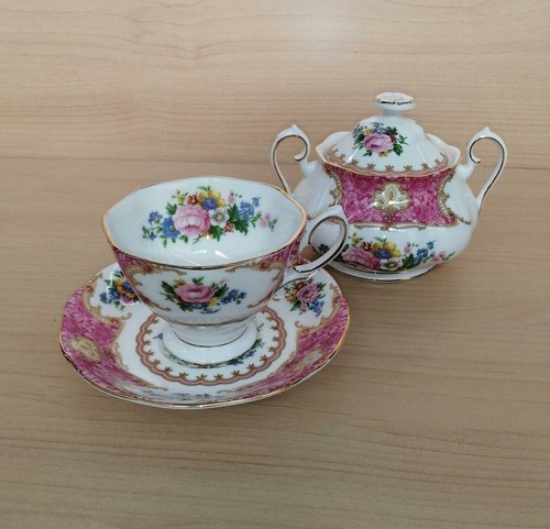 Royal Albert Lady Carlyle Cup Saucer Sugar Pot