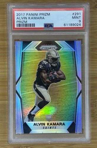2017 Panini Prizm Silver Prizm Alvin Kamara RC Rookie #291 - PSA 9
