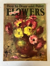 How to Draw  Paint FLOWERS Walter Foster Art Service New Edition Vintage PB