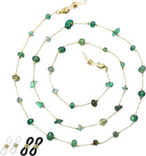 Glasses Chain for Women Eye Glasses Holders around Neck Natural Crystal Eyeglass