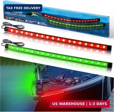 Boat Navigation Lights LED, Red and Green Boat Lights LED Waterproof, Marine Nav