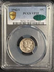 1942/1 Mercury Dime PCGS VF-25 CAC