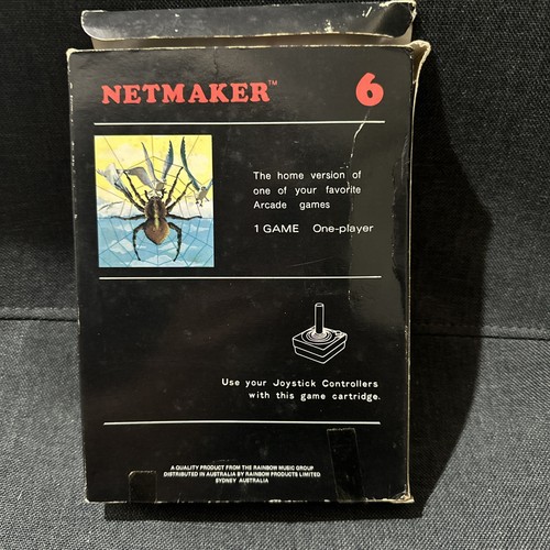 ATARI 2600 - NETMAKER * FREE POST * No Manual. Cartridge And Box Only NOT Tested - Bild 6 von 15