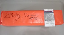 Billy Sims (Oklahoma) Signed Orange Endzone Football Pylon w/ #20 - JSA COA