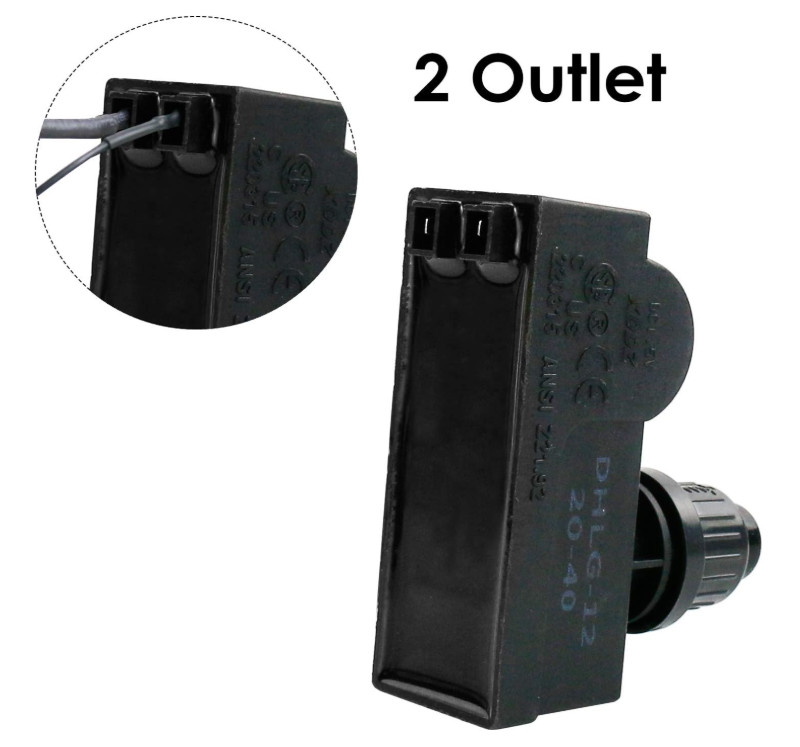 Uniflasy Push Button Grill Ignitor 2 Outlet Electronic Igniter kit for...