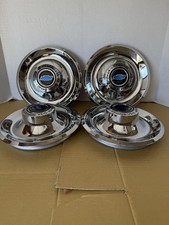 4 Gm Disk Brakes Rally Wheel Center Hub Caps W Bbc Decal