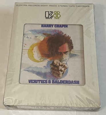 Harry Chapin BALDERDASH 8 Track (Sealed) 1974 Folk Rock - Elektra