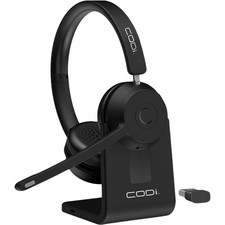 CODi Bluetooth Wireless Dual Ear Stereo Headset w/ ENC Microphone a04619