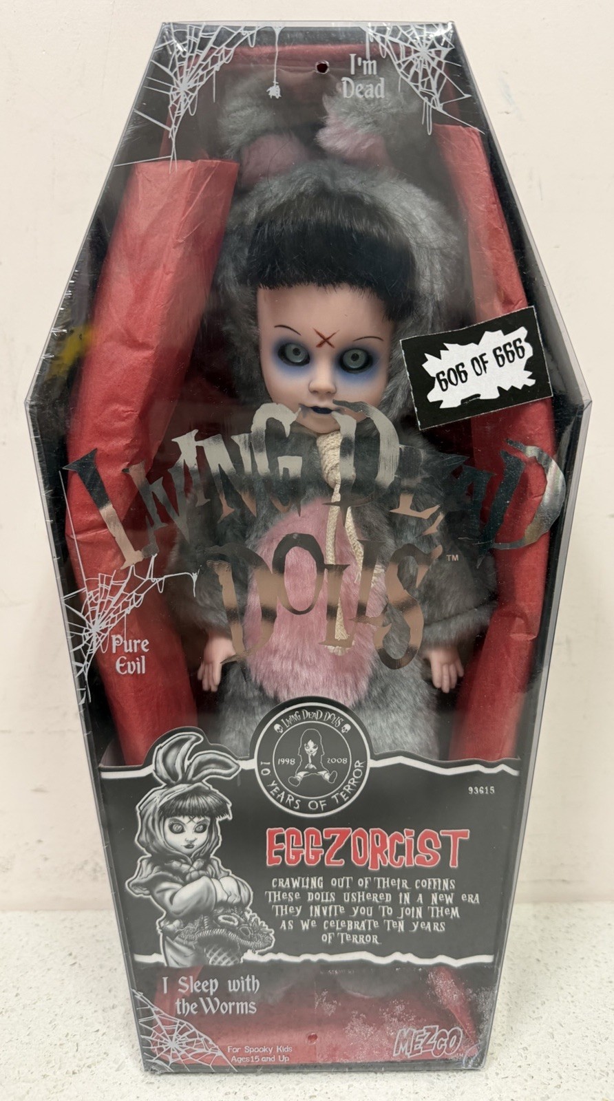 10th Anniversary Eggzorcist Uk 606/666 New/sealed Mezco