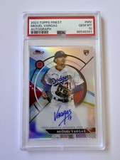 Miguel Vargas Rookie Auto PSA 10 2023 Topps Finest Dodgers White Sox Chicago New
