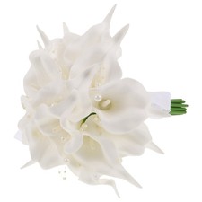  Bouquet da sposa: bouquet da sposa classico con fiori bianchi - fiori