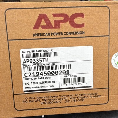 APC AP9335TH Temperature & Humidity Sensor New Sealed Environmental Monitoring