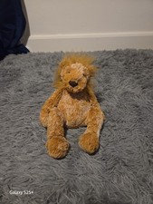 RARE Jellycat - Tumbler Lion - Medium Plush Soft Toy 12" Retired Mottled Yellow