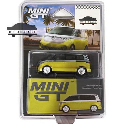 MINI GT VW VOLKSWAGEN ID. BUZZ VAN 1/64 CANDY WHITE/POMELO YELLOW MGT01110 Chase