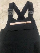 All In Motion Girls Unisex Medium 7-8 Black Snow Bib Water Resistant windproof