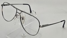 Stetson Aviator Zyloware Eyeglass Frames Silver Metal Made in Japan 150 E2