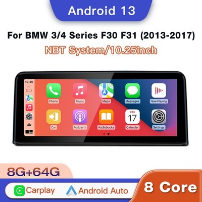 10.25'' BT Navi Wireless CarPlay DSP Multimedia Display for BMW F30 2013-2017