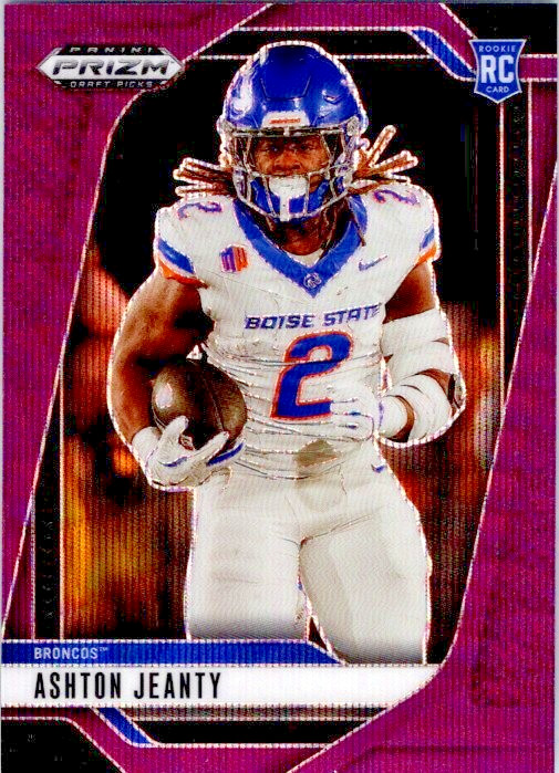 2025 Prizm Draft Picks #13 Ashton Jeanty Purple Wave RC Rookie Card Boise State