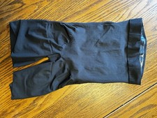 Skims Sheer Seamless High Waisted Mid Thigh Short Size L Black Onyx