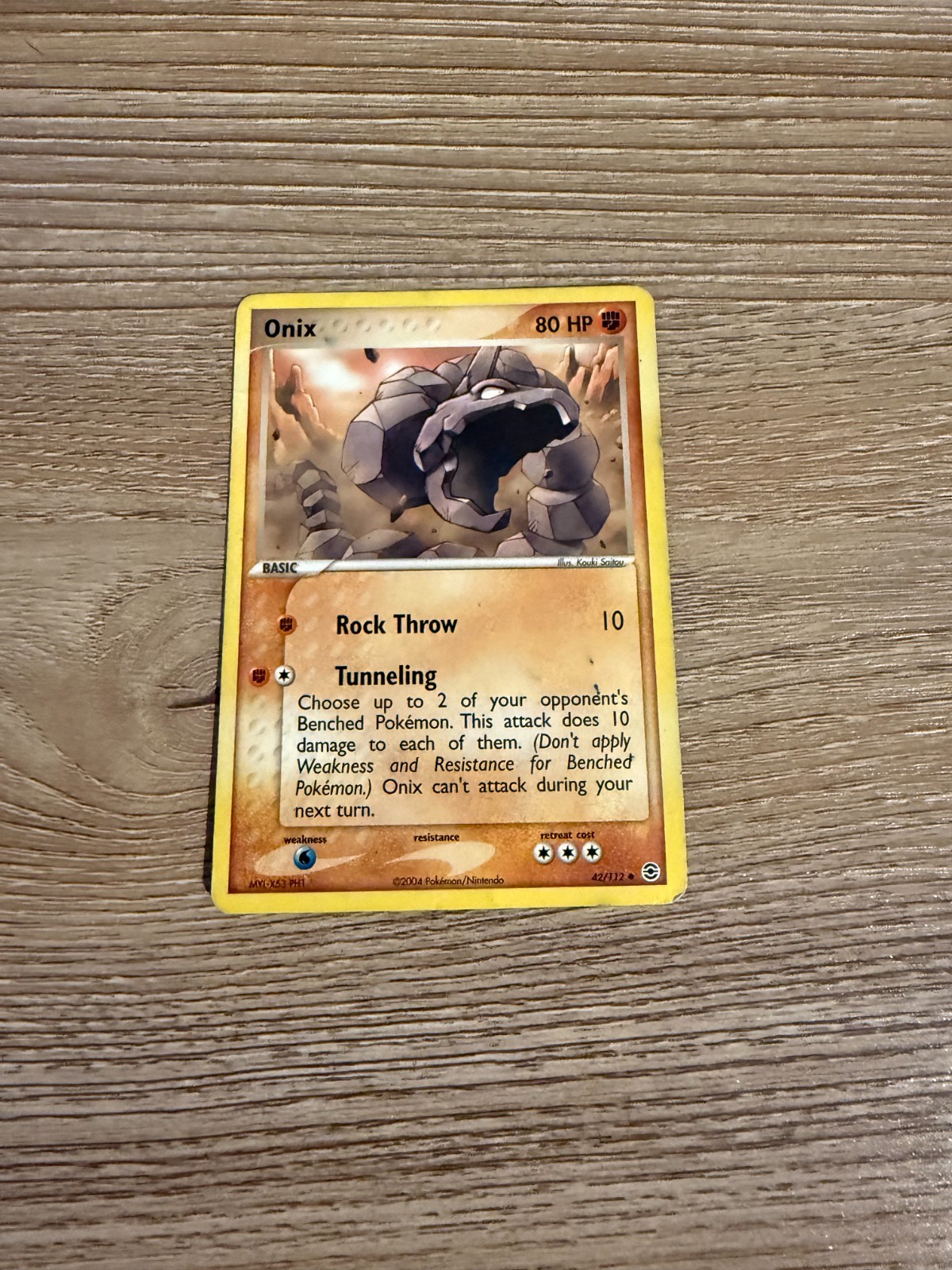 LP Onix 42/112 EX FireRed LeafGreen Pokemon Card