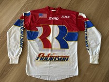 Robinson Team Issue BMX Racing Rare Vintage Dyno Jersey Adult Large GT Greg Hill