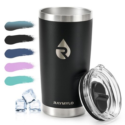 RAYMYLO Insulated Stainless Steel Travel Mug for 20 Ounces, Magic Black 