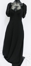 Azazie X Barbie Women's 1003 A-Line Pleated Chiffon Dress EH6 Black Size A4 NWT