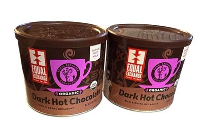 (2 pack) Equal Exchange Organic Dark Hot Chocolate, 12 oz (340 g) Exp 0/2027