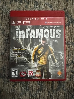 inFamous (Sony PlayStation 3, 2009) Greatest Hits Tested Complete Plays great