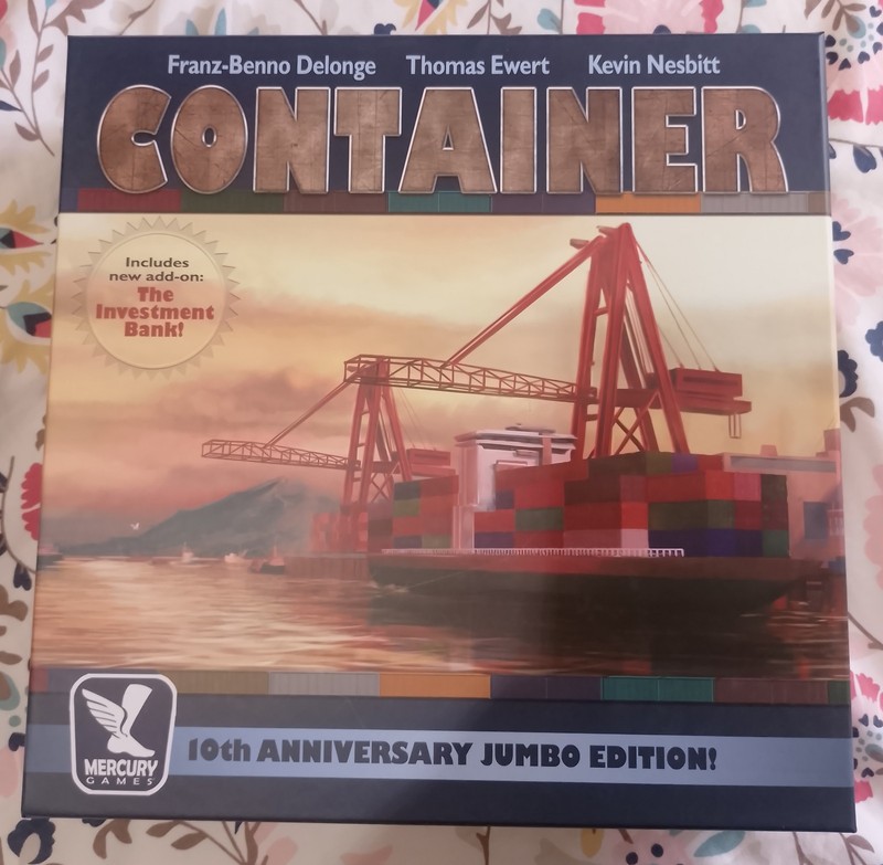 CONTAINER Board Game 10th Anniversary Jumbo Edition Mercury Games - Complete