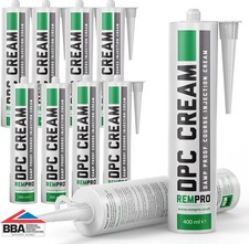 10 x 400ml DPC Damp Proofing Course Cream - Barrier Treatment & Control of Risi