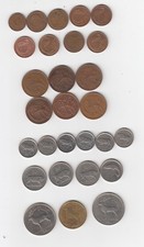 Ireland Eire 1970 -1996  Lot 28  Pence Irish  coins 1/2p - 1 Pound Coins