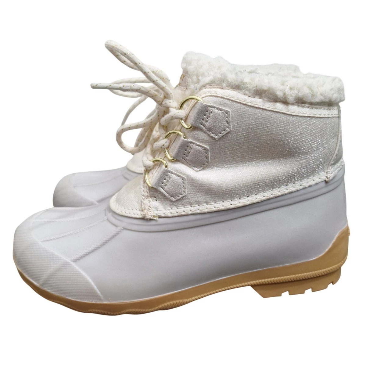 ウィンター Rain Boot Faux Fur Low (1-1.9 in) Heel Height Boots for Women for