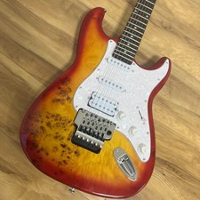 Custom Modified ST Sunburst Electric Guitar Floyd Rose Tremolo 6Strings ShipUS