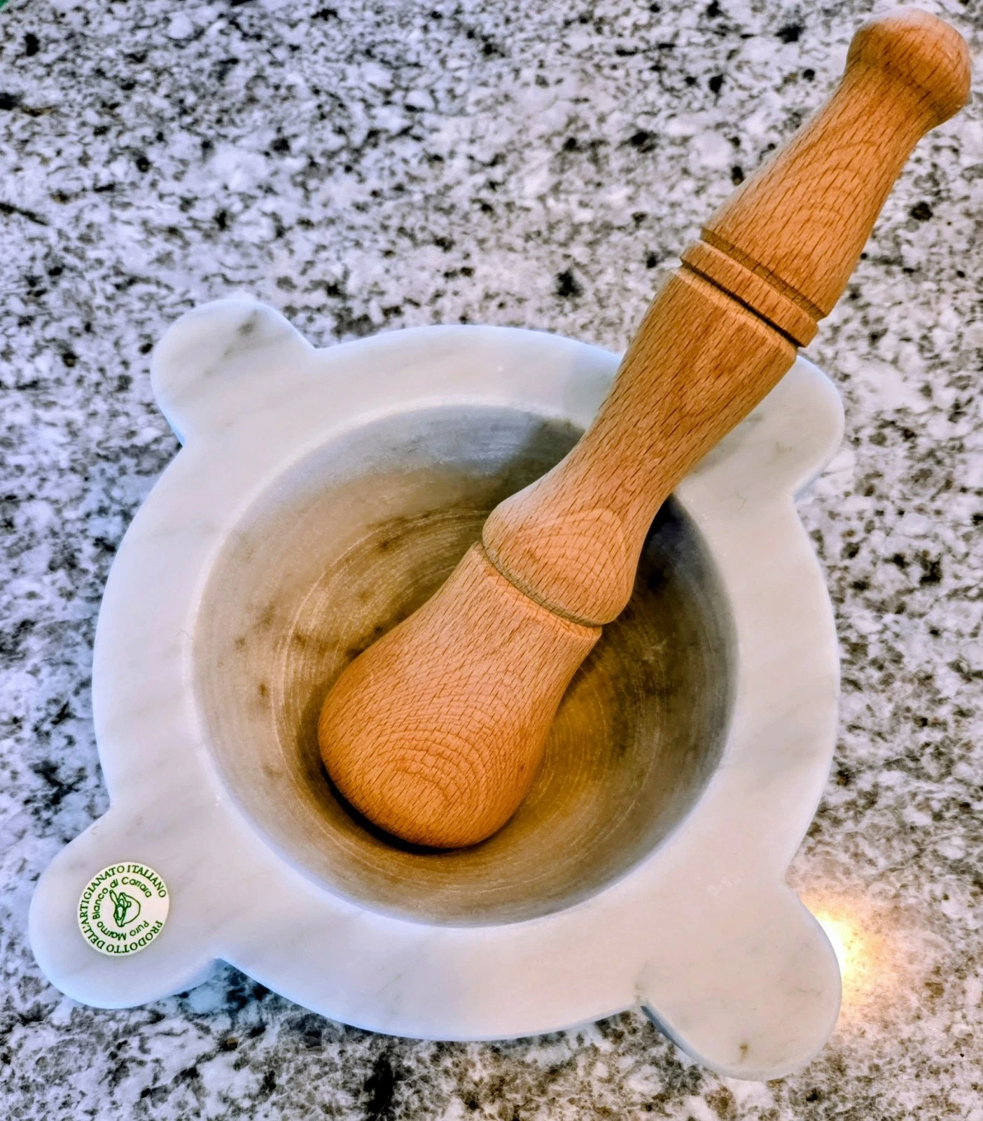 Carrara Marble Mortar & Beechwood Pestle, Handcrafted in Italy, Williams Sonoma
Opens in a new windo