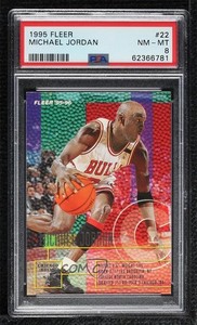 1995-96 Fleer Michael Jordan #22 PSA 8 HOF