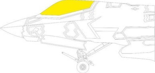 Eduard JX313 1/32 Mask F-35A for Trumpeter Canopy mask Set