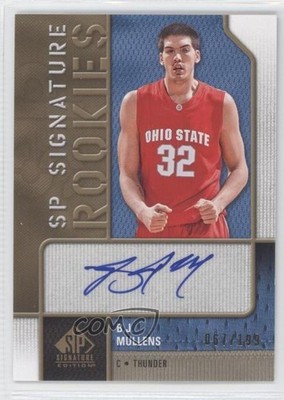 2009-10 SP Signature Edition Rookies 67/199 Byron Mullens BJ #R-BM Auto RC 0c2