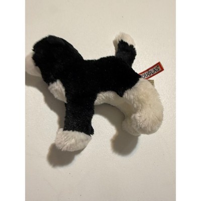 Douglas Cuddle Toys Black White Tuxedo Cat Plush Standing Stuffed Animal Small