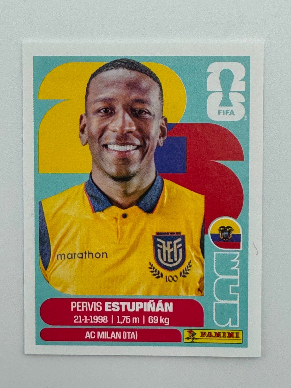 2026 100% Authentic Panini FIFA World Cup Ecuador Stickers Pick Team Logo Player