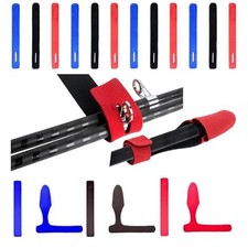 15 Pezzi Cinghie per Canna da Pesca e 3 Pezzi Custodia Protettiva per Canna da P
