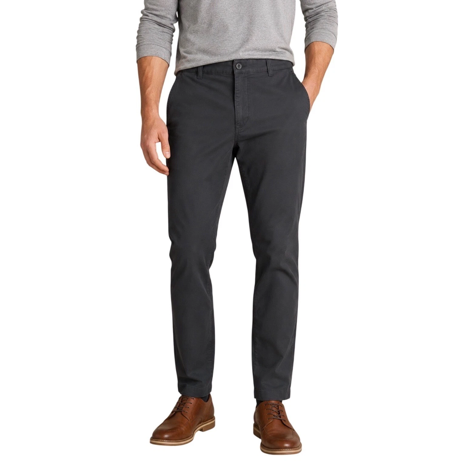 NWT Eddie Bauer Mens 38x30 Flex LW Chino Pants Slim Fit Dark Slate Grey 0186
Opens in a new window o