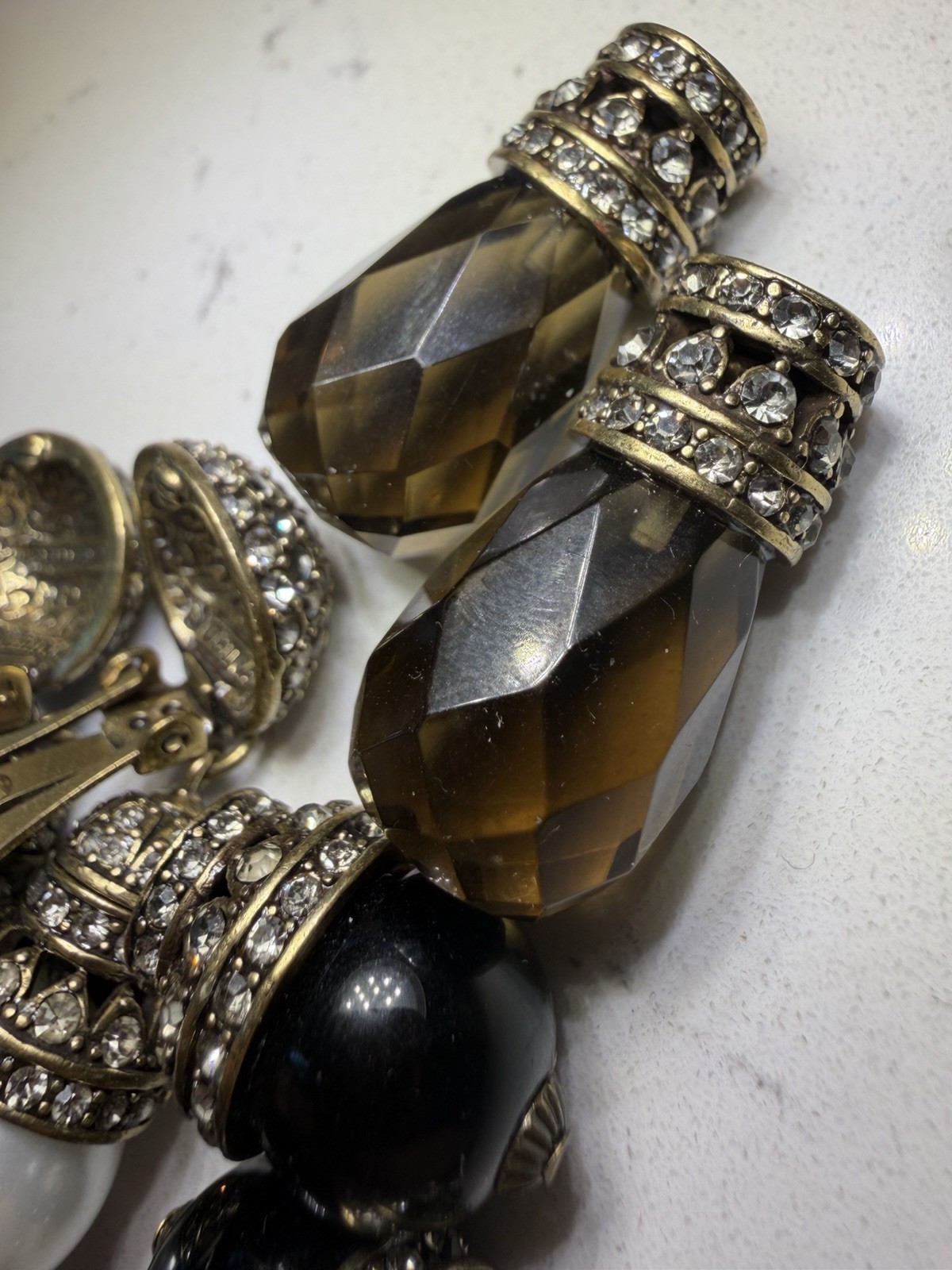 Heidi daus interchangeable earrings set pearl bla… - image 14