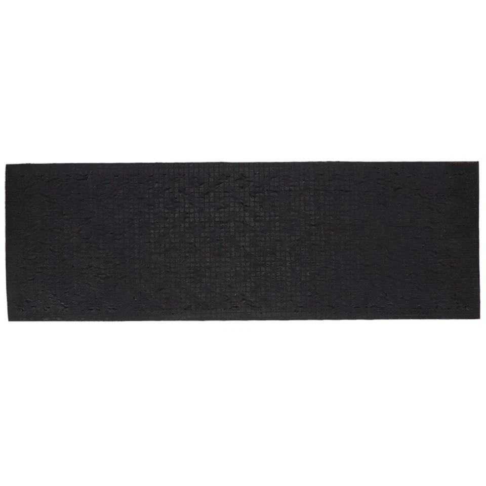 Türmatte Fußmatte Türvorleger Gummi Kokosnuss braun schwarz geometrisch 120x40cm - Bild 4 von 4